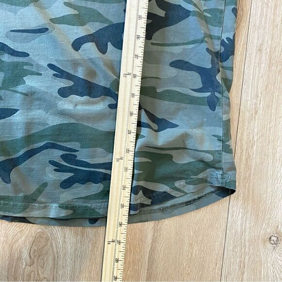 Daisy Mae Womens Camo Striped Sleeve Relaxed Fit T shirt Size Small - Picture 6 of 6